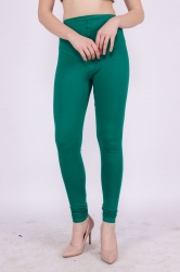 Forest Green Churidar Leggings